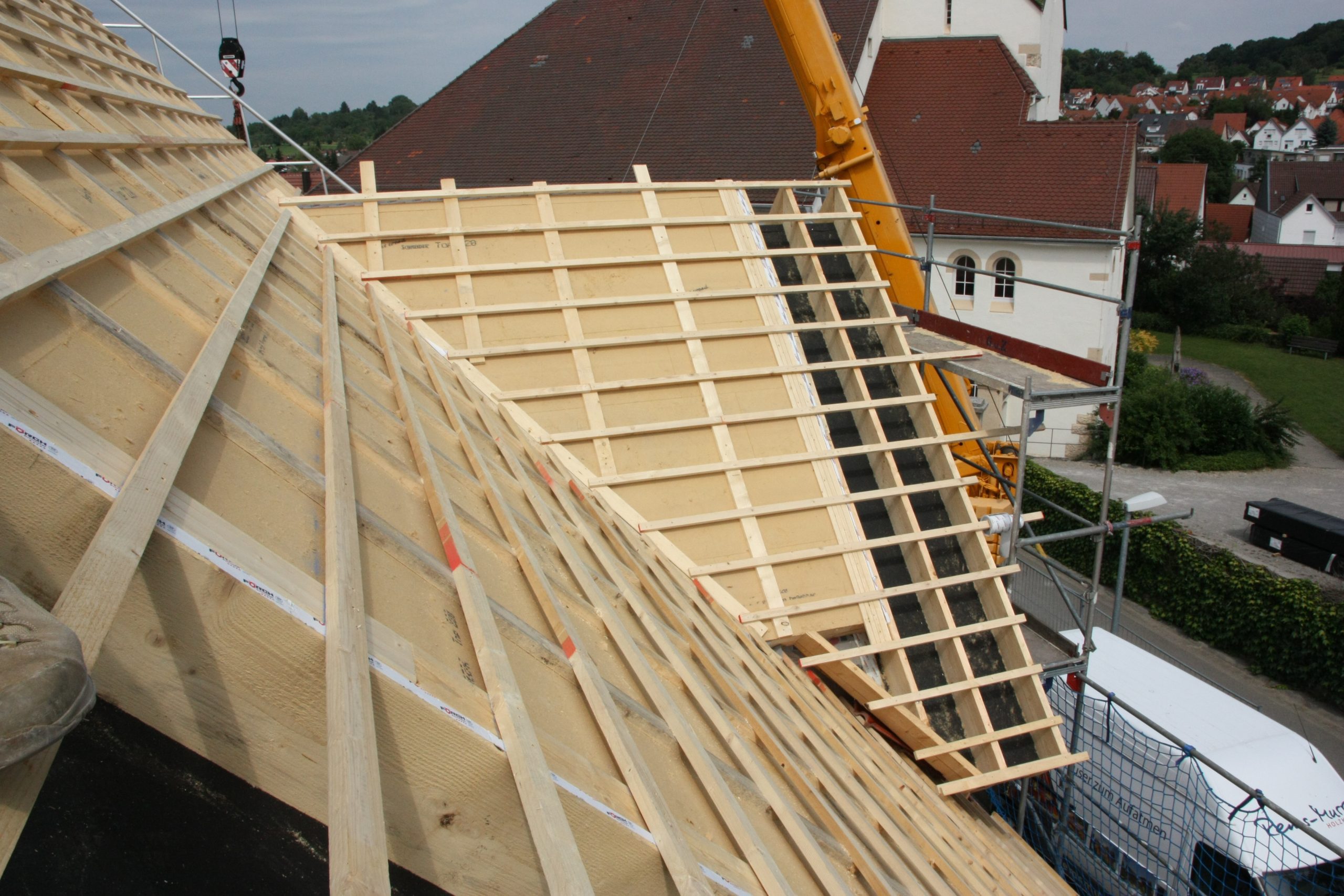 Unwetterschutz Dach Holzhaus